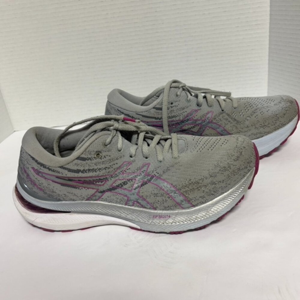 Womens ASICS Running Sneakers Gel Kayano 29 Lace up Gray/Pink Size 9